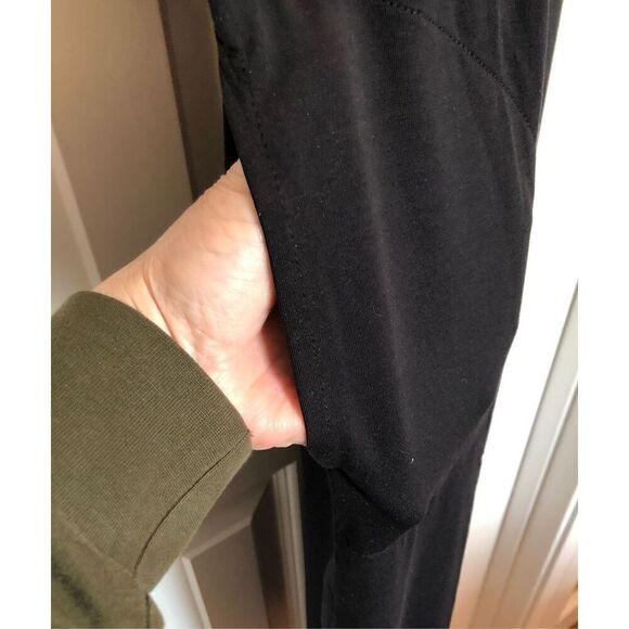 BARE NECESSITIES - NWT - L Sz XS Relax, Recharge Long Chemise Lounge Dress/BLACK - Picture 10 of 13